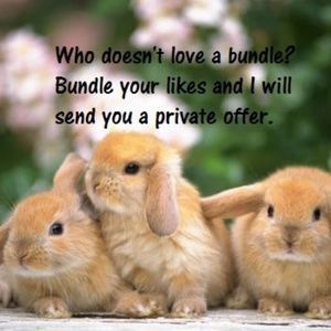 Bundle your likes for a private offer@bunny_kisses